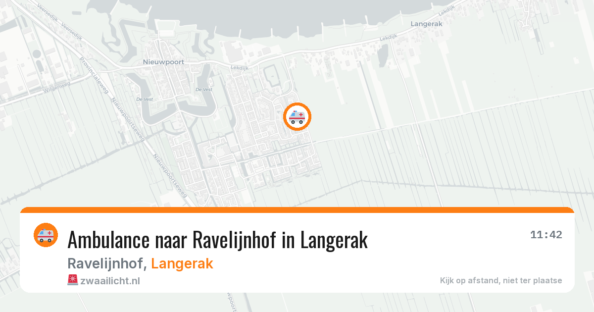 Ambulance naar Ravelijnhof in Langerak — 15 jul 2026