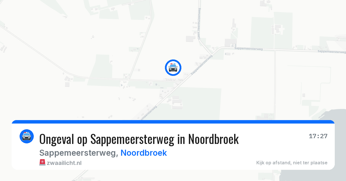 Ongeval op Sappemeersterweg in Noordbroek — 15 apr 2026