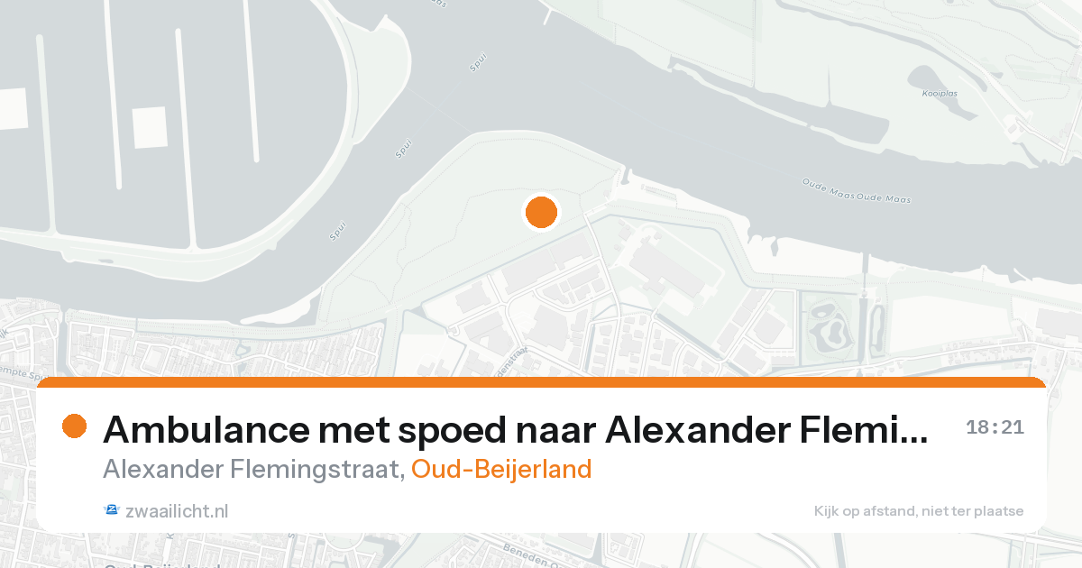 Ambulance met spoed naar Alexander Flemingstraat in Oud-Beijerland — 7 feb 2026