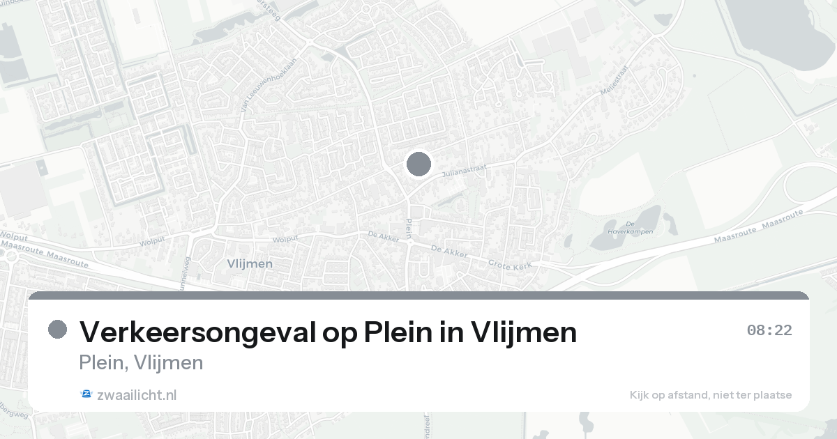 Verkeersongeval op Plein in Vlijmen — 31 jan 2026