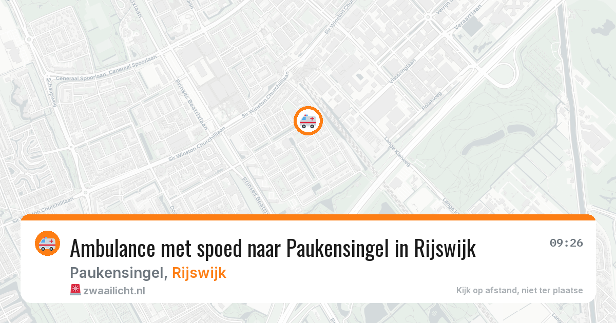 Ambulance met spoed naar Paukensingel in Rijswijk — 5 jun 2026