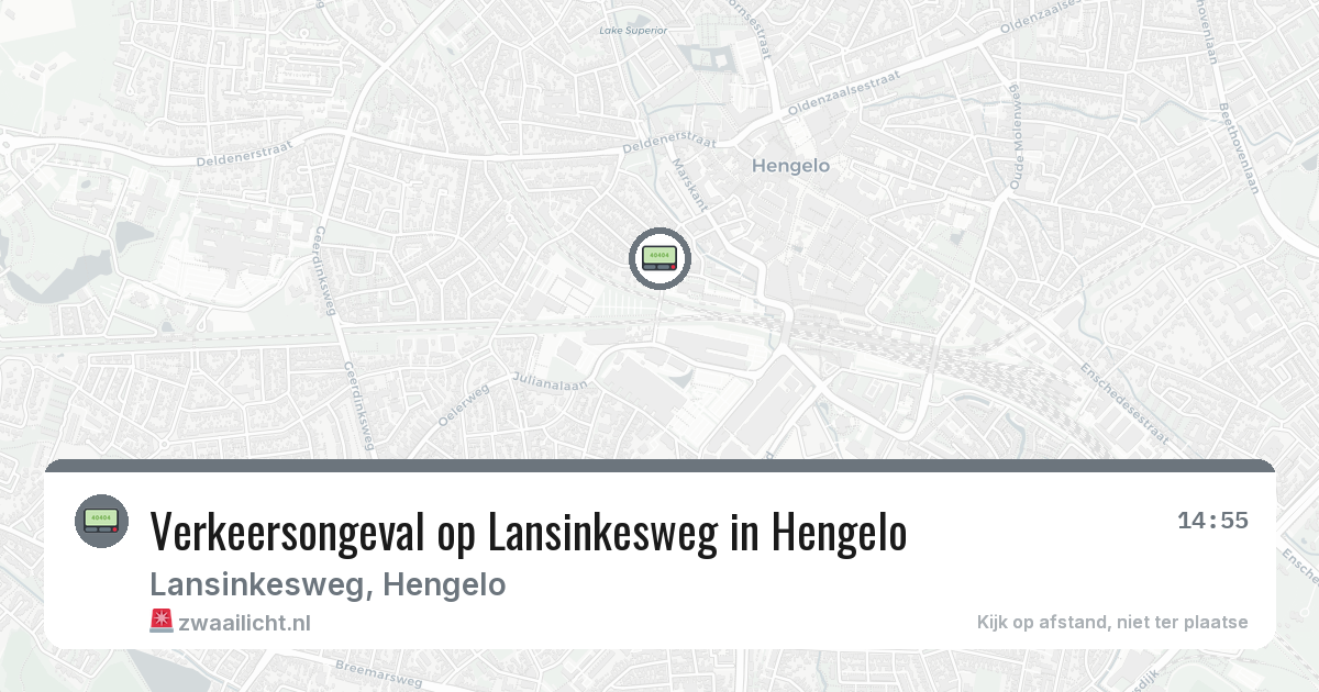 Verkeersongeval op Lansinkesweg in Hengelo — 4 jul 2026