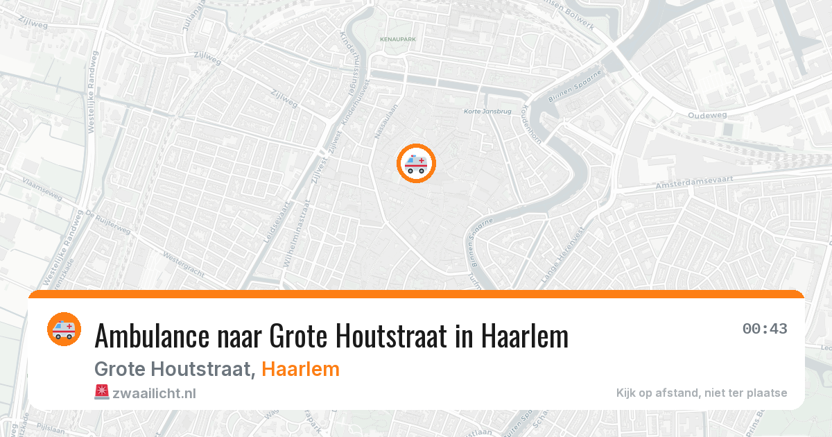 Ambulance naar Grote Houtstraat in Haarlem — 20 feb 2026