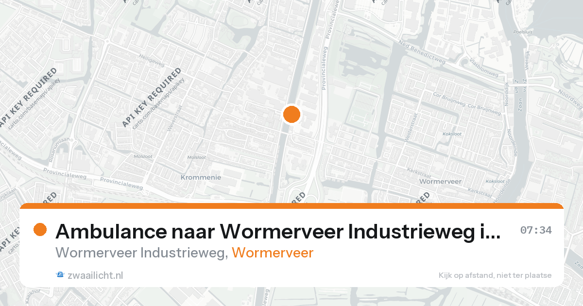 Ambulance naar Wormerveer Industrieweg in Wormerveer — 7 feb 2026