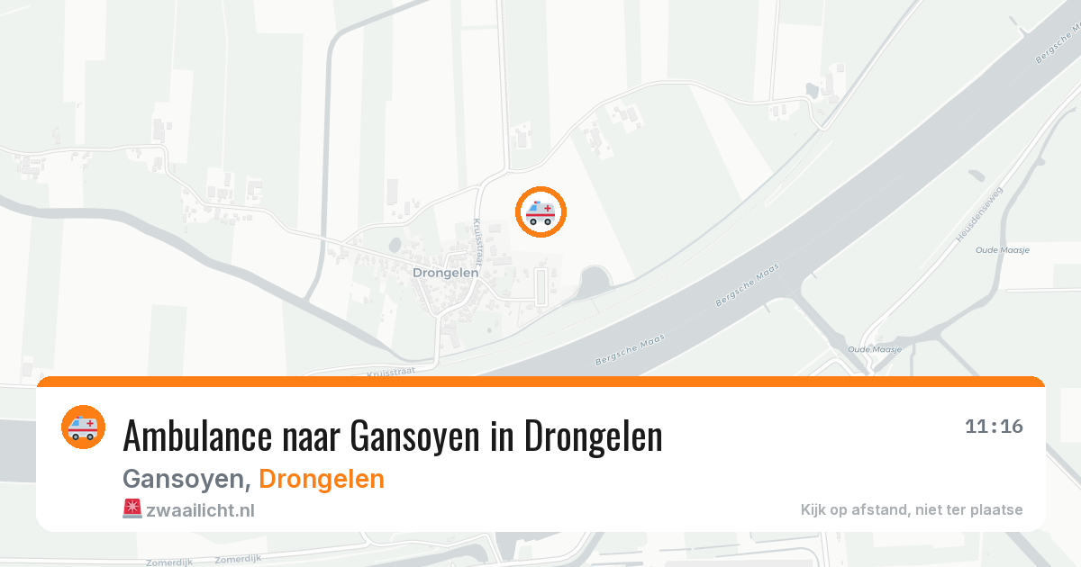 Ambulance naar Gansoyen in Drongelen — 20 feb 2026