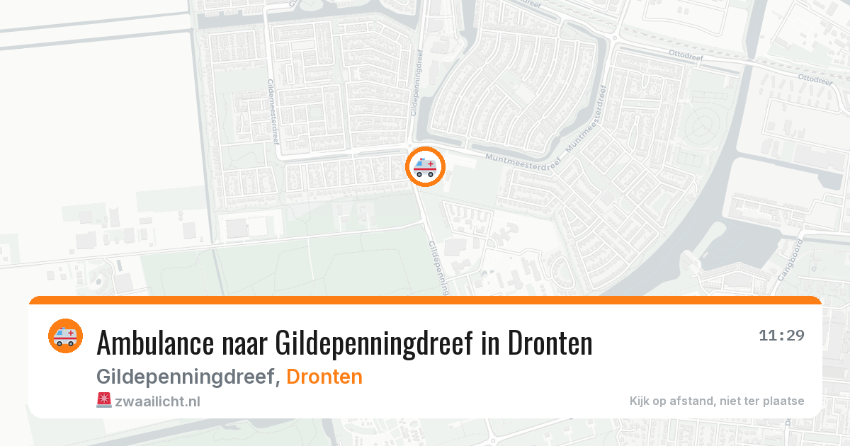 Ambulance naar Gildepenningdreef in Dronten — 21 jun 2026