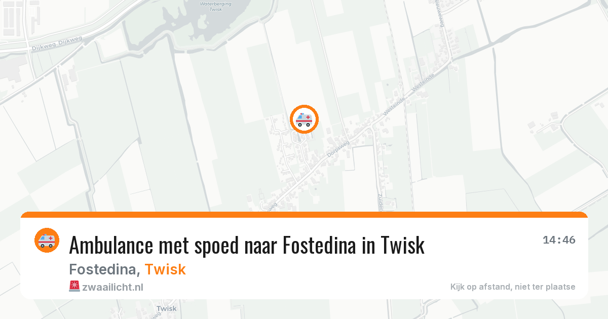 Ambulance met spoed naar Fostedina in Twisk — 19 jun 2026