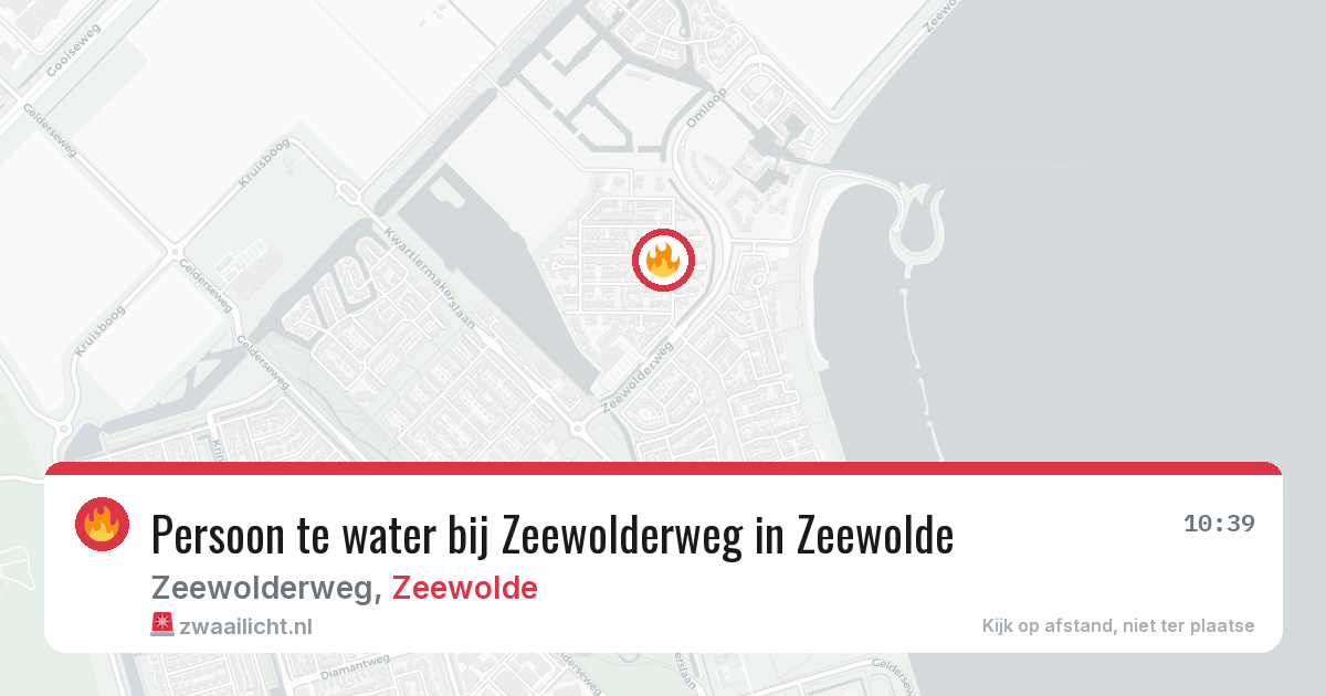 Persoon te water bij Zeewolderweg in Zeewolde — 27 jan 2026