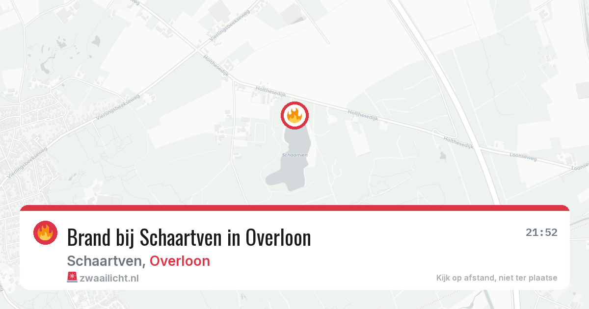 Brand bij Schaartven in Overloon — 25 jul 2026