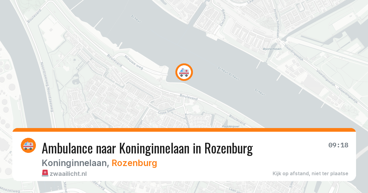 Ambulance naar Koninginnelaan in Rozenburg — 17 mrt 2026