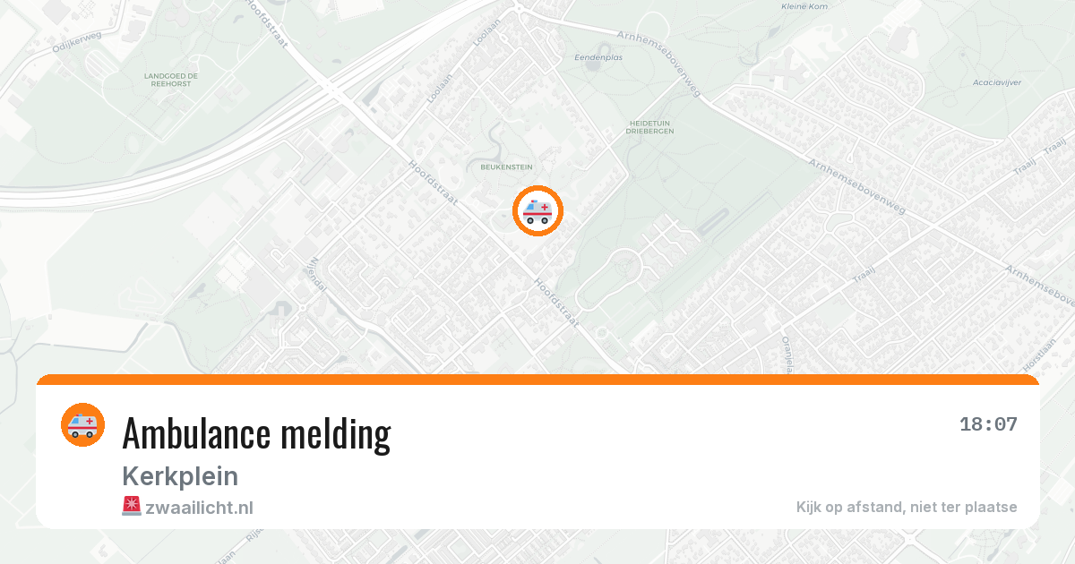 Ambulance melding — 22 jun 2026