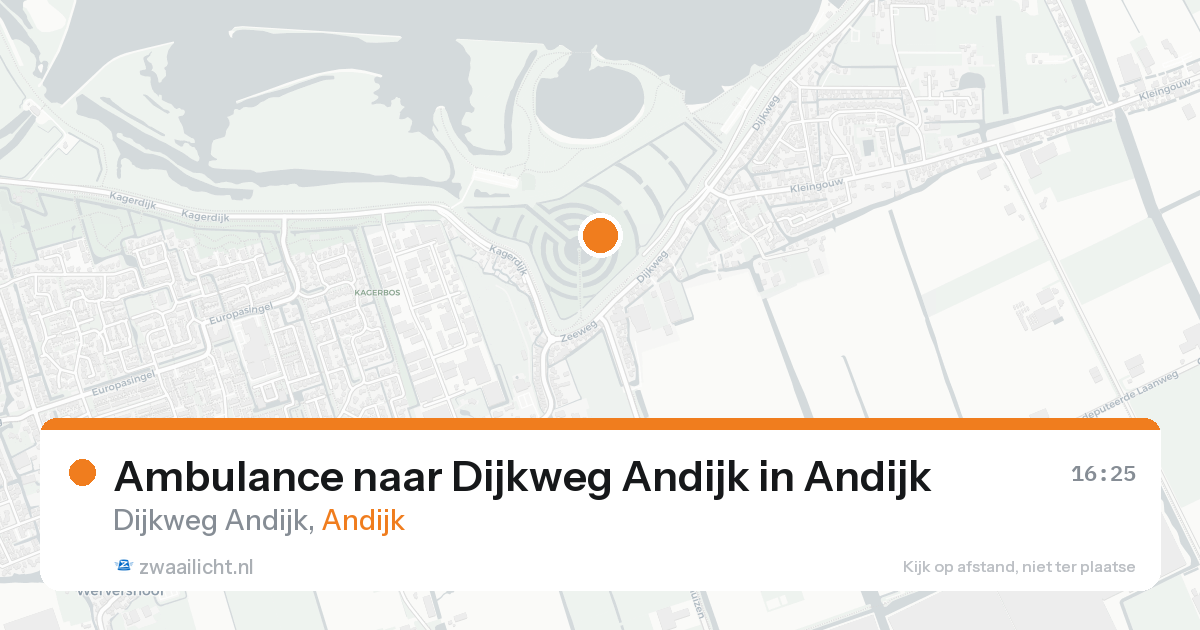 Ambulance naar Dijkweg Andijk in Andijk — 21 mei 2026