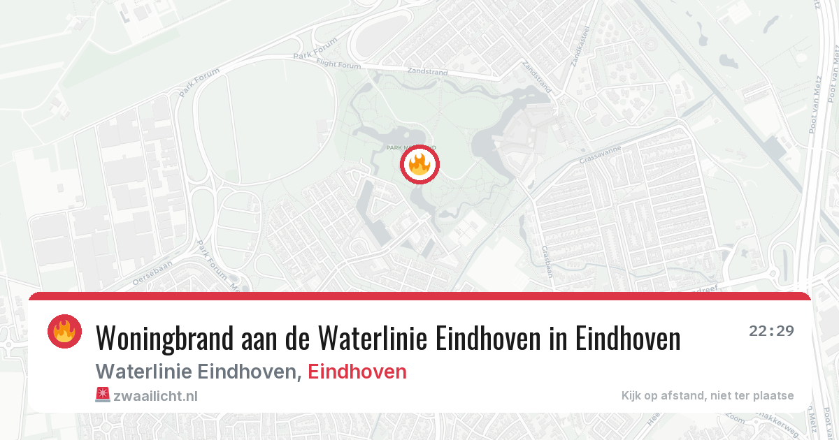 Woningbrand aan de Waterlinie Eindhoven in Eindhoven — 25 mei 2026