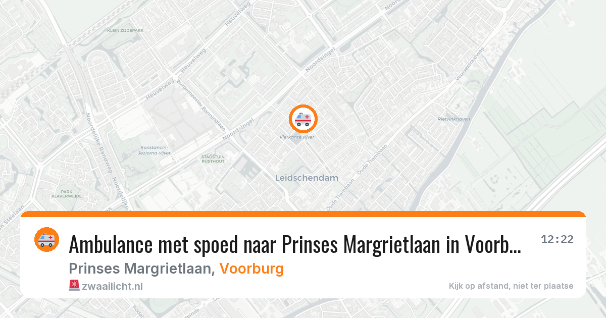 Ambulance met spoed naar Prinses Margrietlaan in Voorburg — 17 jan 2026