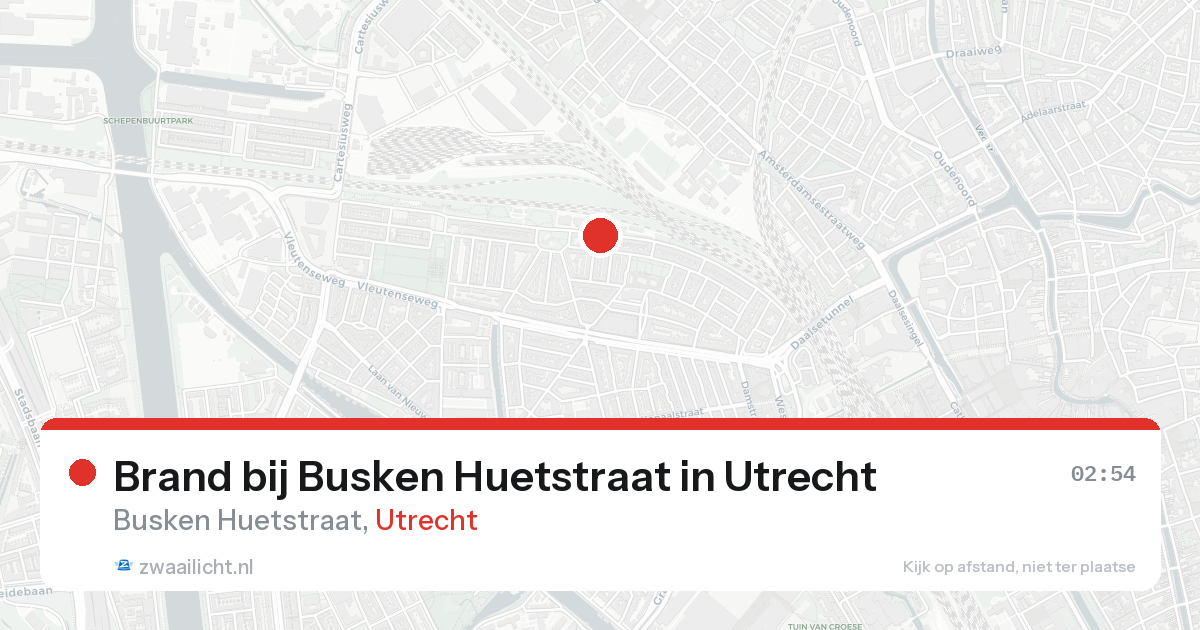 Brand bij Busken Huetstraat in Utrecht — 31 jan 2026