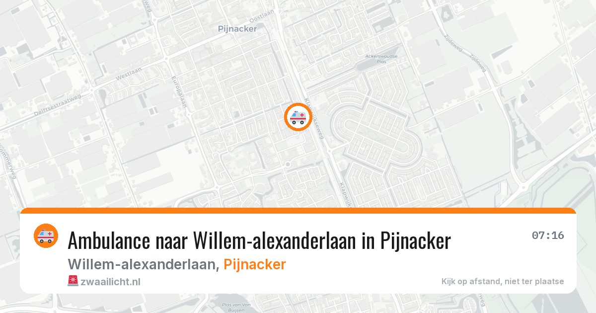 Ambulance naar Willem-alexanderlaan in Pijnacker — 29 mei 2026