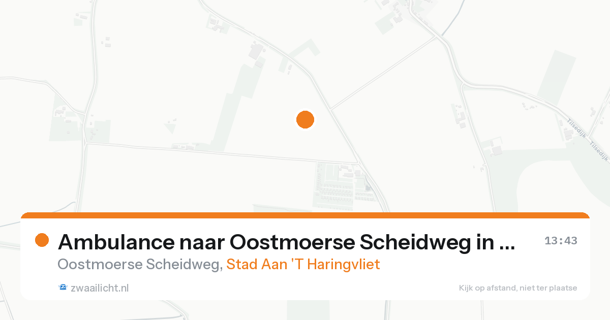 Ambulance naar Oostmoerse Scheidweg in Stad Aan 'T Haringvliet — 7 apr 2026