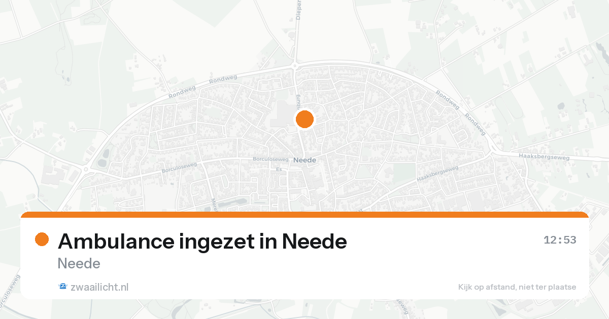 Ambulance ingezet in Neede — 31 jan 2026