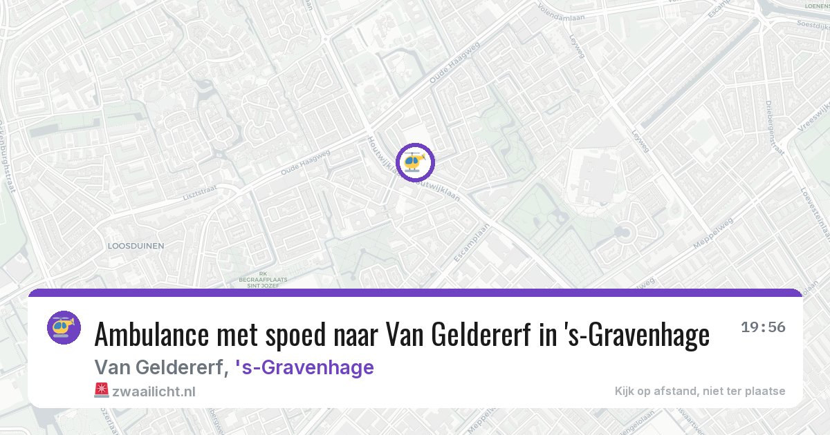 Ambulance met spoed naar Van Geldererf in 's-Gravenhage — 6 jun 2026