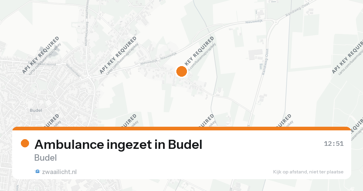 Ambulance ingezet in Budel — 26 aug 2026