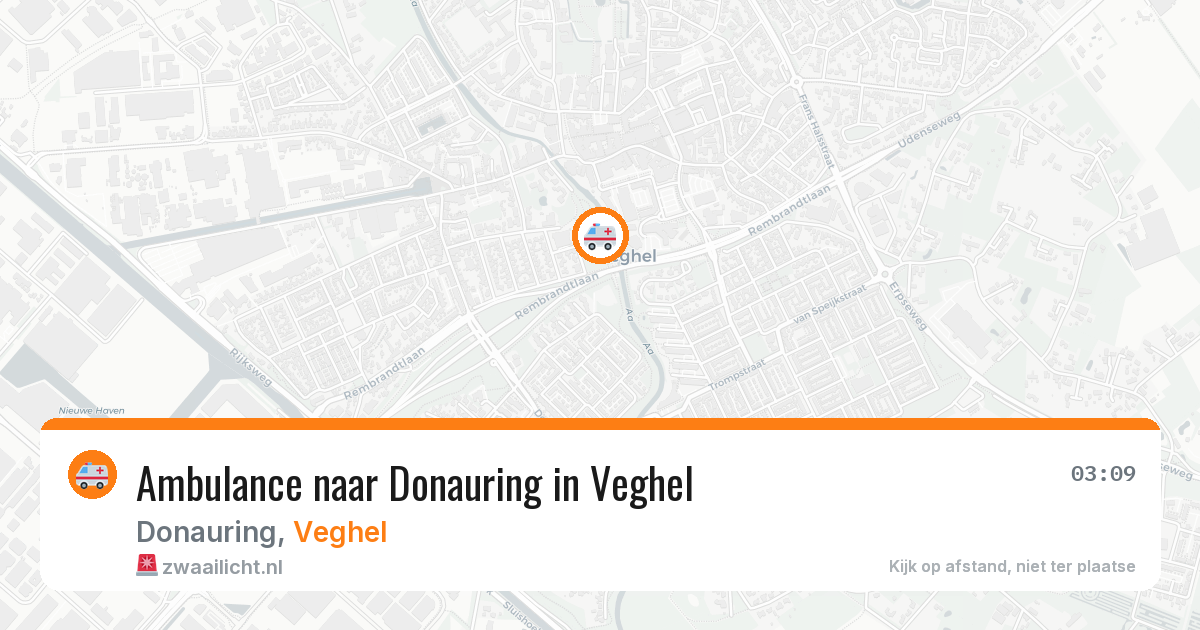 Ambulance naar Donauring in Veghel — 13 apr 2026