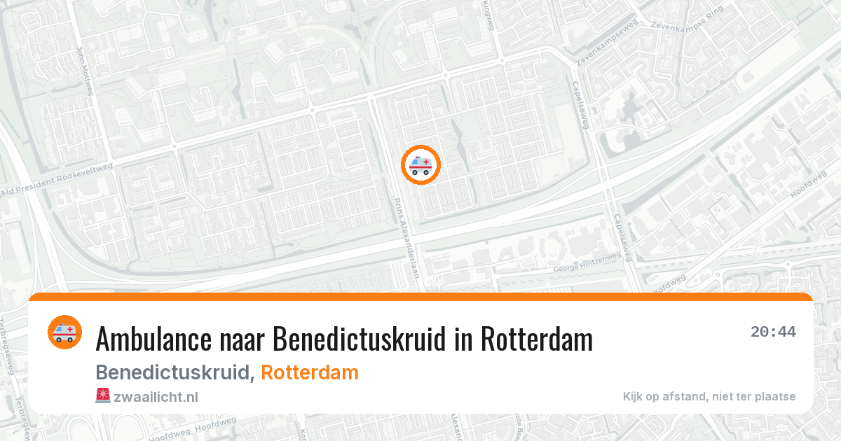 Ambulance naar Benedictuskruid in Rotterdam — 28 jun 2026