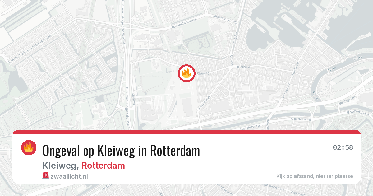 Ongeval op Kleiweg in Rotterdam — 31 mei 2026
