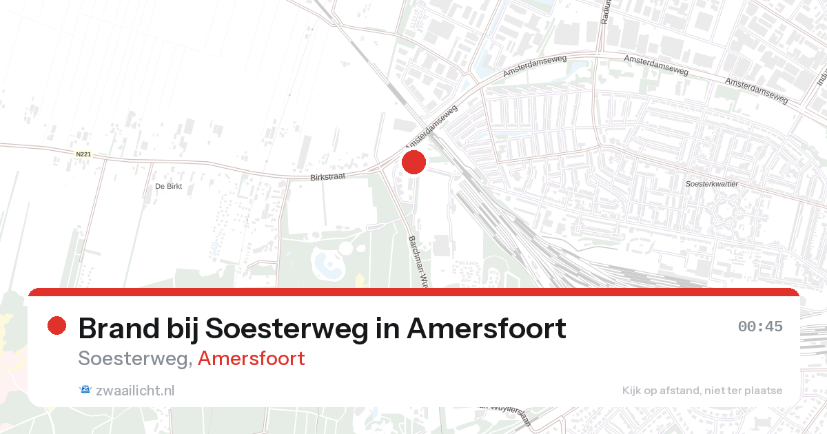 Brand bij Soesterweg in Amersfoort — 31 jan 2026