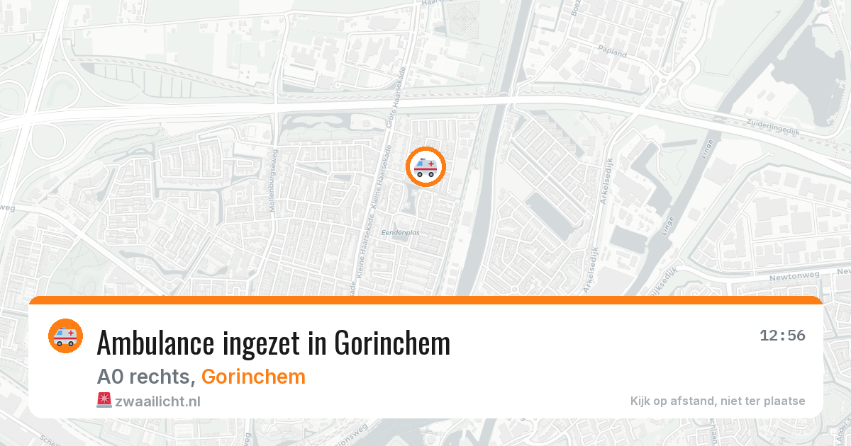 Ambulance ingezet in Gorinchem — 15 jun 2026