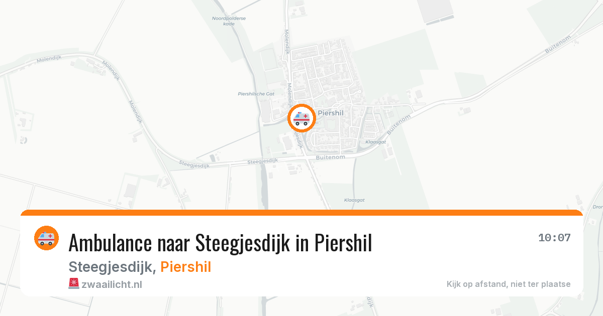 Ambulance naar Steegjesdijk in Piershil — 4 apr 2026