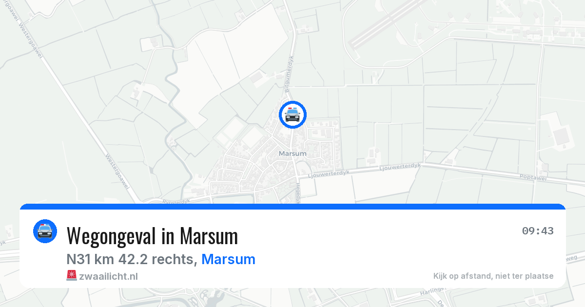Wegongeval in Marsum — 12 mrt 2026