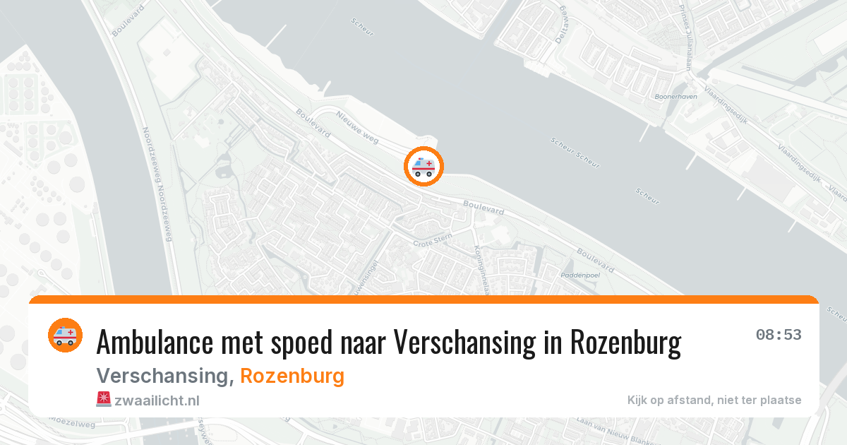 Ambulance met spoed naar Verschansing in Rozenburg — 26 mrt 2026
