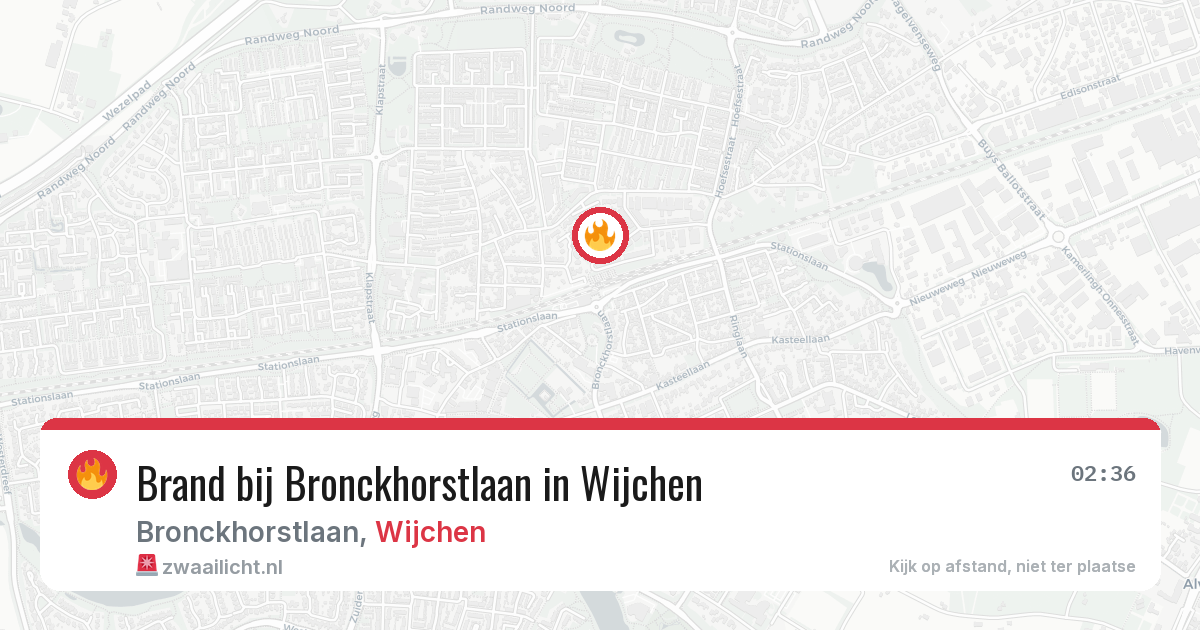 Brand bij Bronckhorstlaan in Wijchen — 4 aug 2026