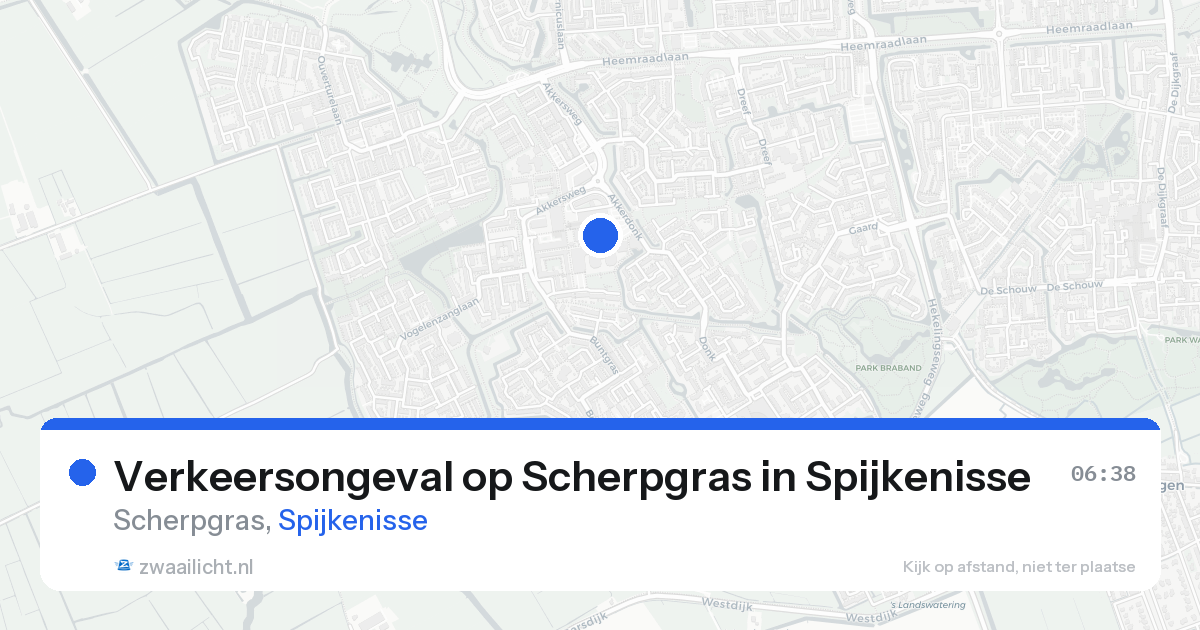 Verkeersongeval op Scherpgras in Spijkenisse — 8 feb 2026