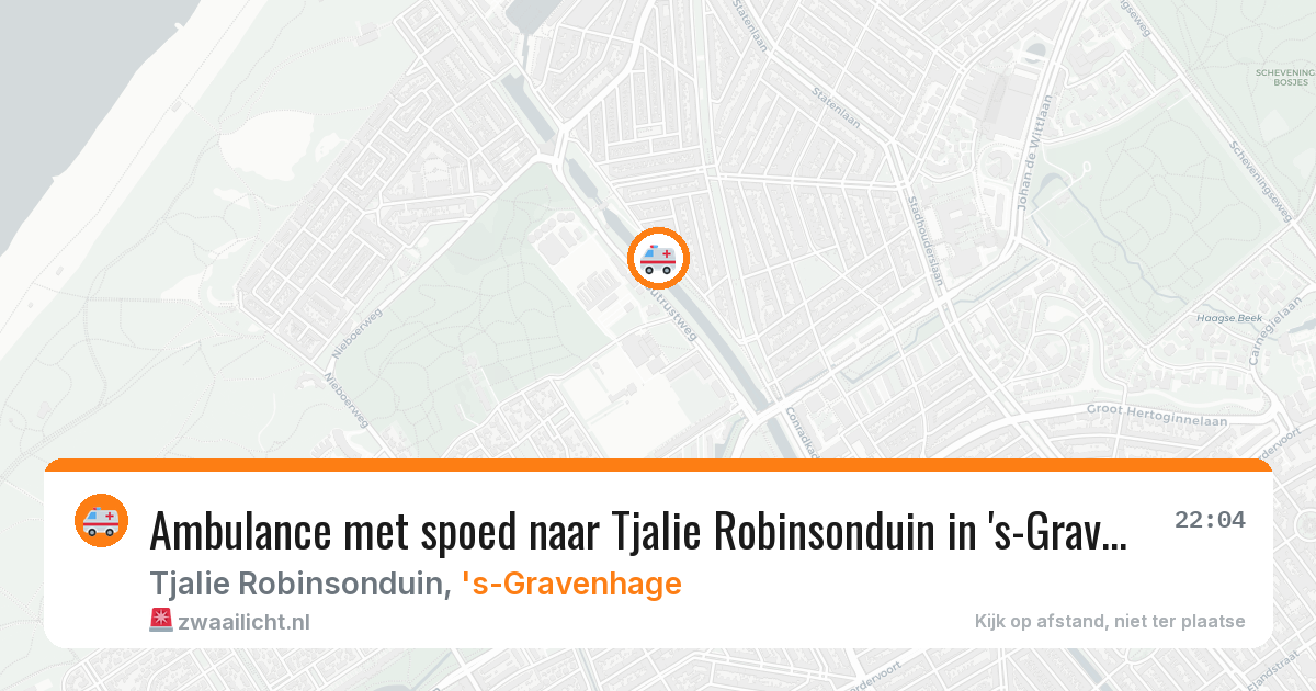 Ambulance met spoed naar Tjalie Robinsonduin in 's-Gravenhage — 4 jul 2026