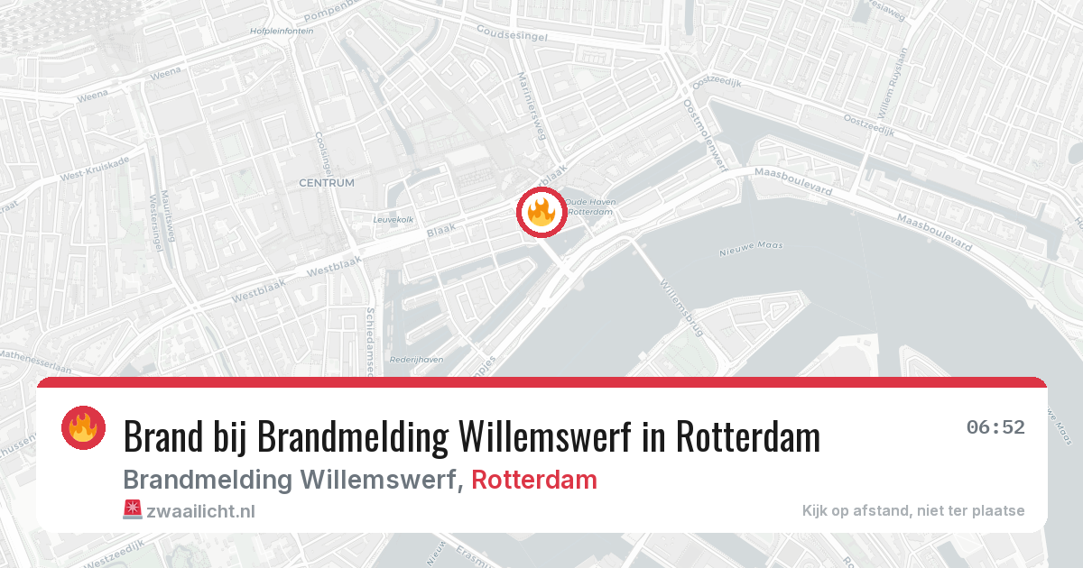 Brand bij Brandmelding Willemswerf in Rotterdam — 17 apr 2026