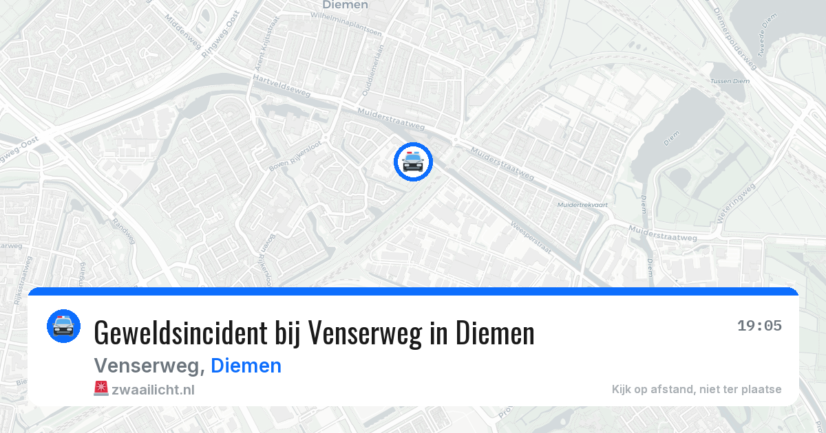 Geweldsincident bij Venserweg in Diemen — 2 jul 2026