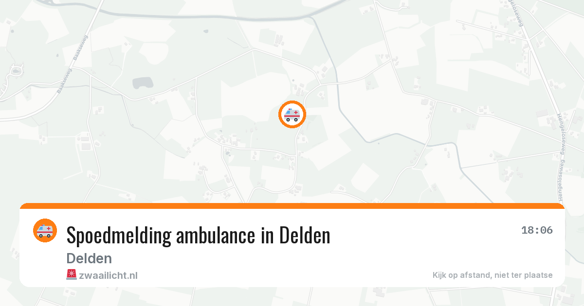 Spoedmelding ambulance in Delden — 5 apr 2026