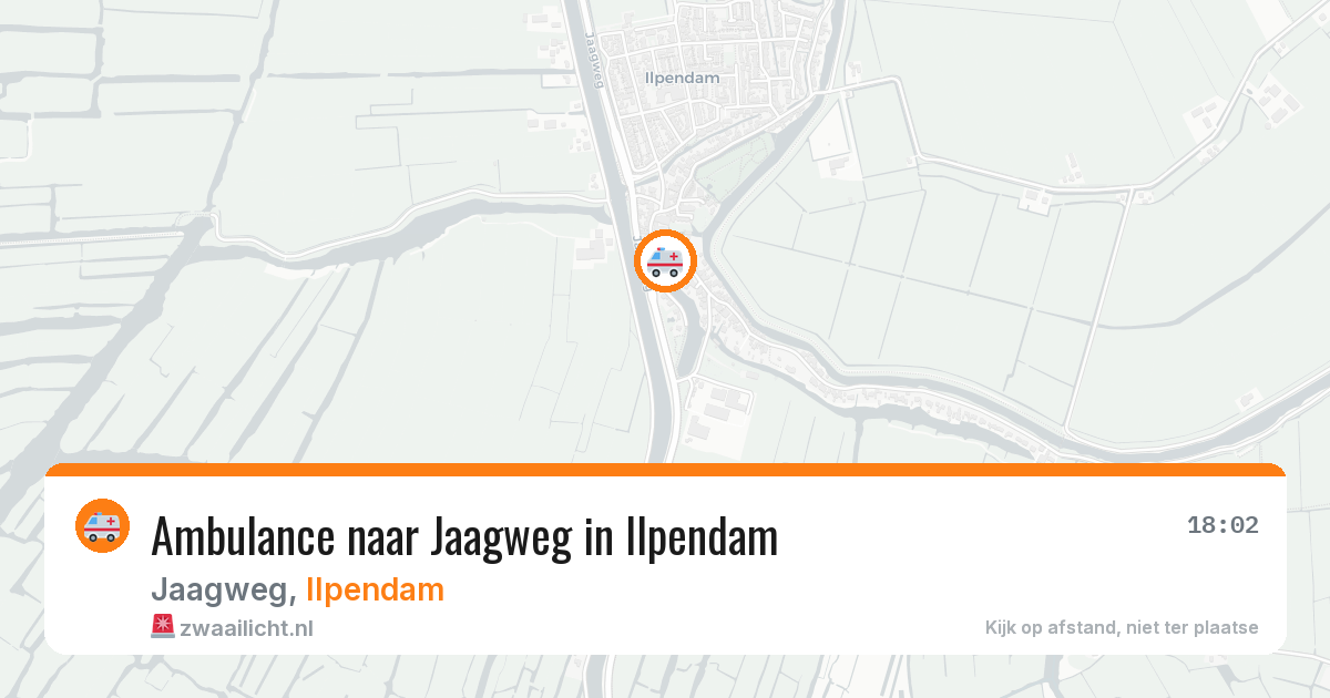 Ambulance naar Jaagweg in Ilpendam — 8 jun 2026