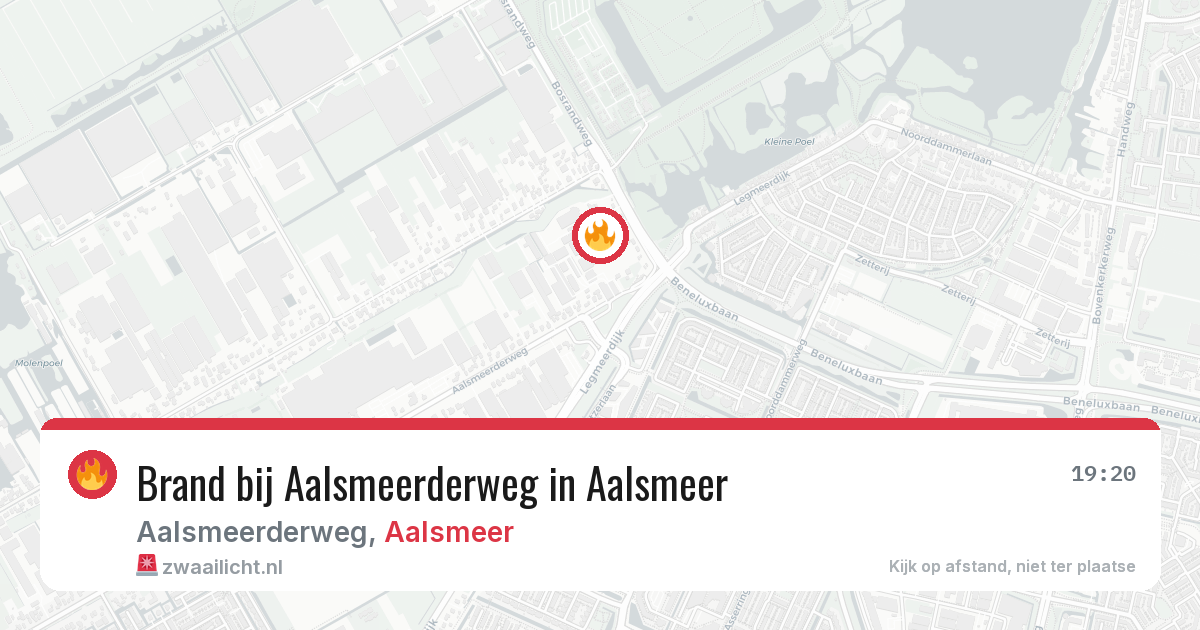 Brand bij Aalsmeerderweg in Aalsmeer — 5 aug 2026