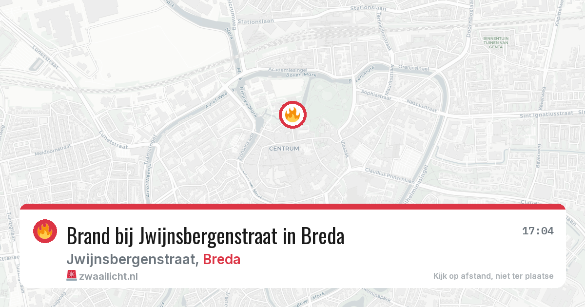 Brand bij Jwijnsbergenstraat in Breda — 7 jul 2026