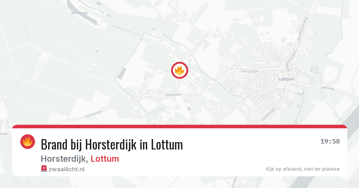 Brand bij Horsterdijk in Lottum — 28 mei 2026