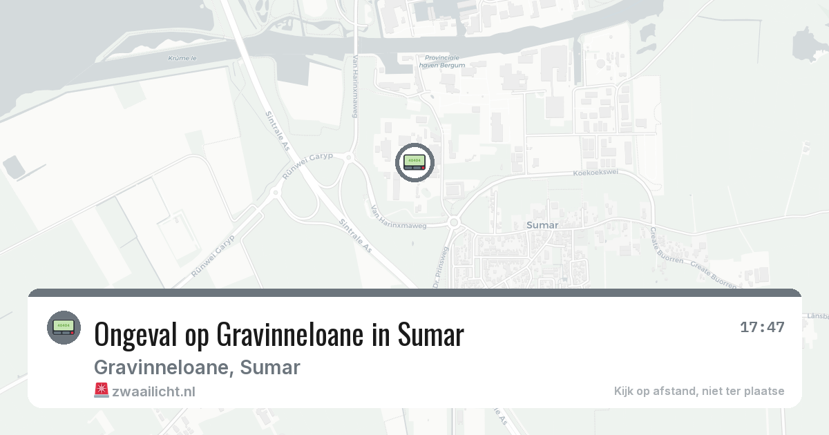 Ongeval op Gravinneloane in Sumar — 14 feb 2026
