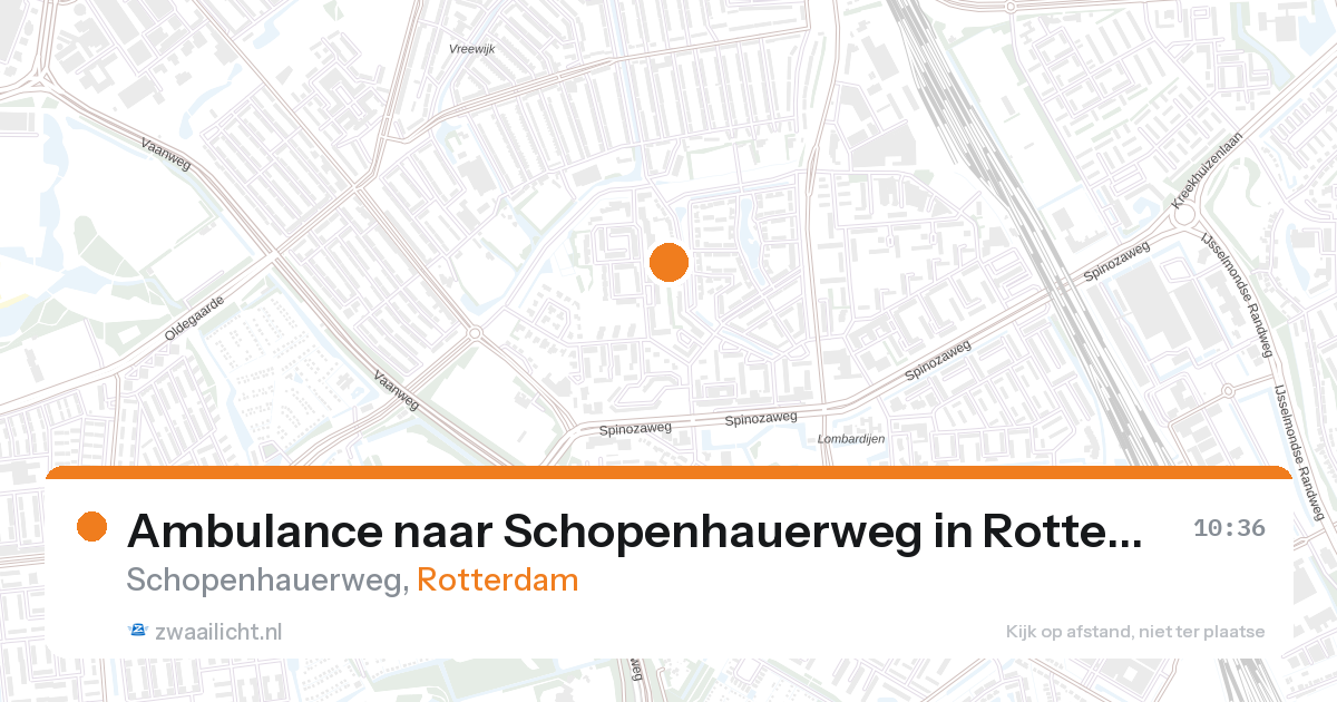 Ambulance naar Schopenhauerweg in Rotterdam — 28 aug 2026