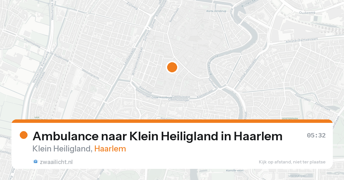Ambulance naar Klein Heiligland in Haarlem — 1 jun 2026