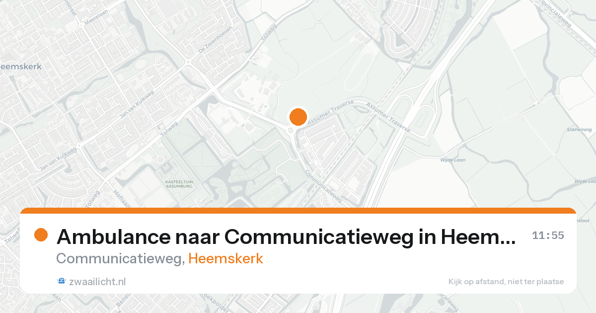 Ambulance naar Communicatieweg in Heemskerk — 24 aug 2026