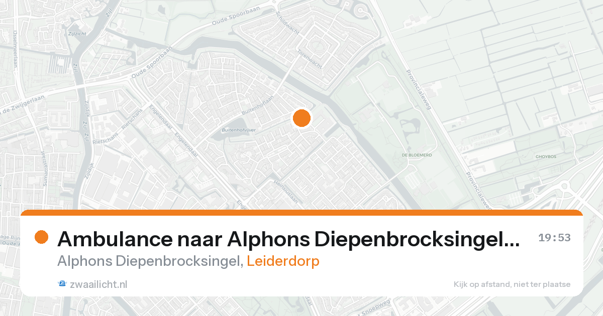 Ambulance naar Alphons Diepenbrocksingel in Leiderdorp — 21 aug 2026