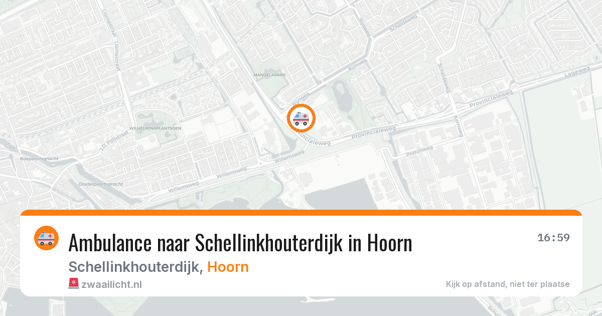 Ambulance naar Schellinkhouterdijk in Hoorn — 11 aug 2026