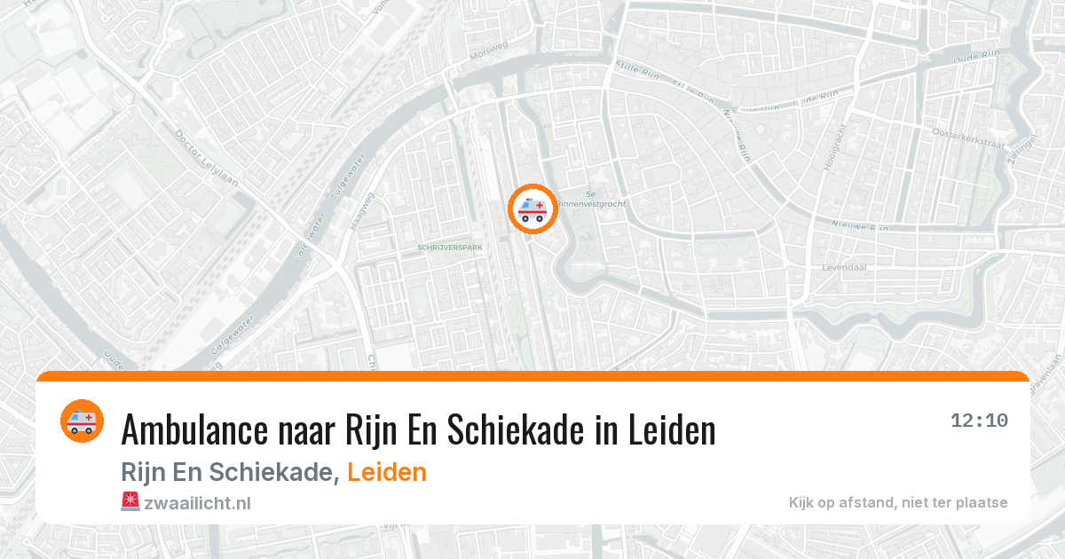 Ambulance naar Rijn En Schiekade in Leiden — 11 aug 2026