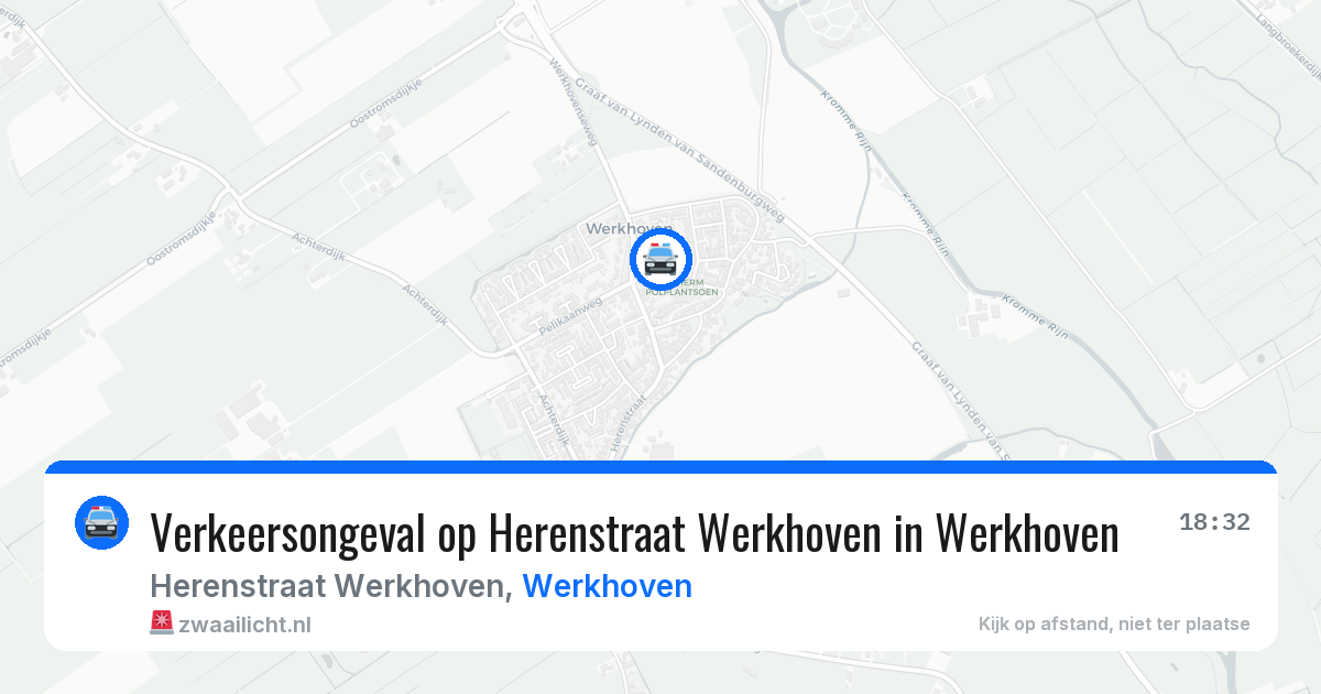Verkeersongeval op Herenstraat Werkhoven in Werkhoven — 27 apr 2026